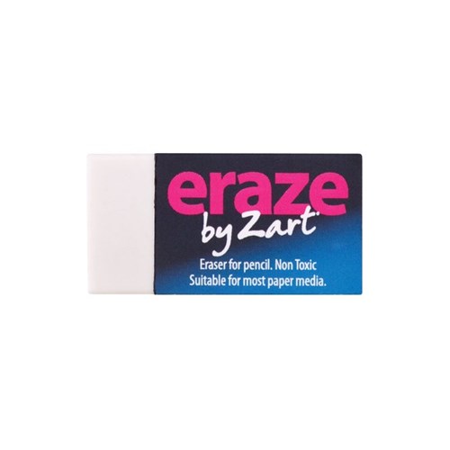 Zart Erase 20x40x10mm Eraser box of 30 Erasers